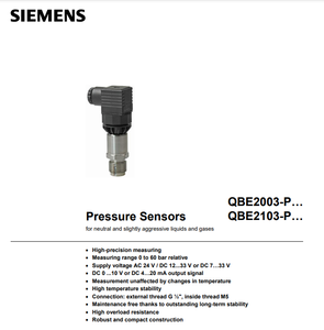 เซ็นเซอร์สแตนเลส QBE2103 IP65 DC4 20MA 0 60bar 0.1 FS ความแม่นยำสูง ใช้ในโรงพยาบาล โรงเรียน ใช้งานได้กับของเหลวที่เป็นกลางและมีความเป็นกรดอ่อน - Product Image 3