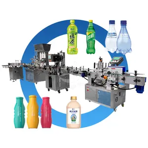 ORME Juice Soda Water Automated 1 Litro Botella de plástico de vidrio Máquina de llenado de líquidos con cinta transportadora