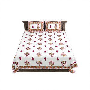 Juego de Sábanas Modernas Estampadas 100% Algodón Ecológico, Cubrecama de Invierno Único, Funda de Almohada con Estampado a Mano, Diseño Simple de Calidad - Product Image 1