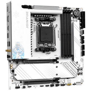 Tarjeta Madre JGINYUE <span class=keywords><strong>B650E</strong></span> Snow Dream M-ATX, Doble DDR5, Compatible con SATA, <span class=keywords><strong>AMD</strong></span> <span class=keywords><strong>AM5</strong></span> para Procesadores de Escritorio Serie Ryzen - Product Image 5