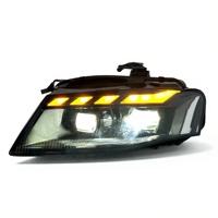 Accessoires automobiles SJC, phares pour Audi A4 2008-2012, mise à niveau vers un style RS, phare LED avec animation de démarrage, feux avant automatiques