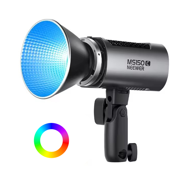For NEEWER 150W Mini RGB COB Video Light MS150C RGBWW LED 2.4G/APP Control Continuous Output Lighting for Studio Photographers