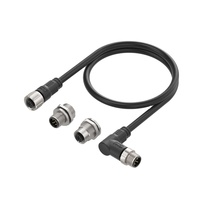 Connecteur de câble mâle et femelle à broche en métal M12 Connecteur de capteur à 5 broches IP65