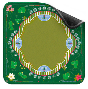 Tapis de Mahjong Vintage Thème Golf, 31,5 pouces, Housse de Table Antidérapante Thème Vert pour Soirées Jeux - Product Image 3