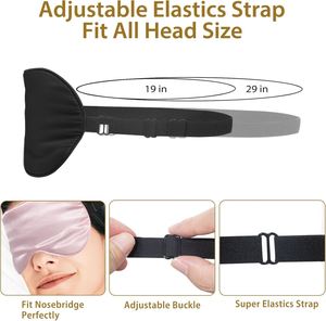 Colorful Satin Silky Travel <b>Sleep</b> <b>Mask</b> Comfortable Blackout Eye Patch for Men Women Export to Usa - Product Image 4