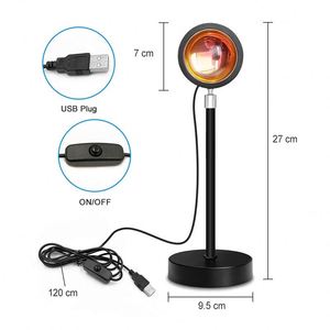 Nuovo Proiettore Tramonto 2023 dal Design Moderno, Lampada RGB LED per Proiezione Tramonto in Bianco, Blu e Rosso, Alta Qualità a Prezzo Conveniente - Product Image 6