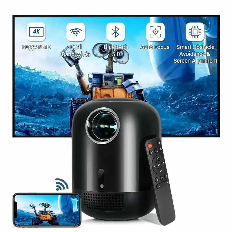 Ruiyou Hot Selling Smart Android WIFI DLP Video Full HD 1080P Home Theater Projector 4K Proyector 1080P Projector null