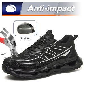 JIANKUN SBP/EH Cómodo tejido de punto de mosca y malla transpirable Anti-impacto Anti-punción Zapatos de trabajo de seguridad ligeros Todas las estaciones - Product Image 2