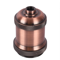 Support de lampe en métal de style vintage avec vis pièces en aluminium douille 250v avec anneau pièces de luminaire d'assemblage