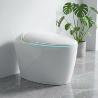 Inodoro Inteligente Moderno Monobloque con Bidé y Taza Calefactable, Descarga Automática por Sensor y Operación a Distancia