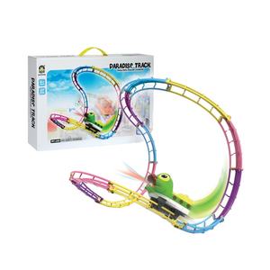 Pista de Coches Eléctricos Serie <span class=keywords><strong>Paradise</strong></span>, 37 Piezas, Juguete de Plástico para Niños, Divertido Set de Juguetes - Product Image 1