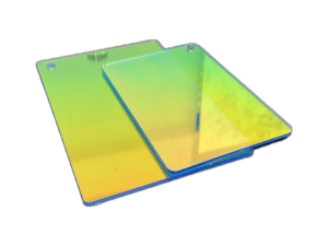 Lámina Acrílica Plateada <span class=keywords><strong>con</strong></span> Purpurina de Mármol Fundido, <span class=keywords><strong>con</strong></span> <span class=keywords><strong>Corte</strong></span> Láser y Transmitancia, para Señales Publicitarias - Product Image 5