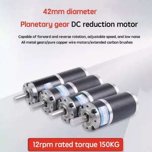 Motor de Engranajes Planetarios de Reducción DC 42GP-42ZY 12V 24V 150KG 42mm Ajustable 12rpm-1622rpm con Escobillas para Uso en Ventiladores - Product Image 2