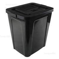 Urnes en plastique noir résistant de haute qualité avec logo personnalisé 60L avec scellés de sécurité