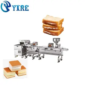Semi-Cut Bread Sandwiches Production Line With Stuffing Cream Machine Product Line bread making machine automatic