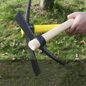 Mini <span class=keywords><strong>houe</strong></span> de jardin à <span class=keywords><strong>deux</strong></span> têtes en acier au carbone de haute qualité, poignée en fibre de verre, creuser le sol à 3 broches - Product Image 4