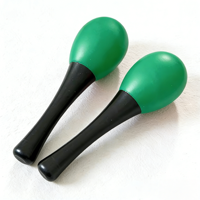 Wholesale Mini Plastic Maracas Percussion Instrument Accessory for Early Education, Musical Shaker Rattle for Party
