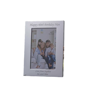 Jinn Home 5x7 lino Vintage motivo floreale cornice in resina nero bianco vetro glitterato <span class=keywords><strong>Base</strong></span> in legno 4x6 foto decorazione per la casa - Product Image 5