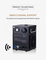 DMX512 télécommande 650W feu d'artifice Machine étincelle froide fontaine électronique étincelles Machine pour scène spectacle mariage