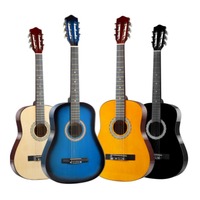 Hot Selling China Stringed Instrument Wholesale OEM Service Handmade High Quality 38 Inch Classical Guitar
