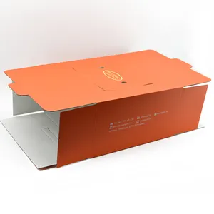OEM कस्टम लोगो मुद्रित खाद्य ग्रेड थोक जन्मदिन पैकेजिंग स्पष्ट खिड़की के साथ पारदर्शी टियर केक बॉक्स