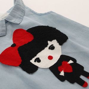 Ensemble de gilets scolaires en gros pour enfants et pantalons en jean pour filles, de marque - Product Image 5