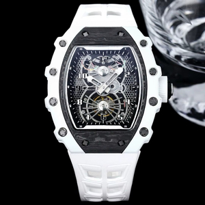 Luxurious RM21-02 Tourbillon Mechanical <b>Watch</b> — Skeletonized Carbon Fiber <b>Case</b>, 70-Hour Power Reserve — A High-End Men's Formal - Product Image 1