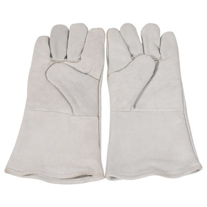 <span class=keywords><strong>Gants</strong></span> de soudage doublés coton en cuir croûte, longs, isolants thermiquement, ignifuges, résistants aux flammes MIG TIG Arc <span class=keywords><strong>pour</strong></span> le travail - Product Image 1
