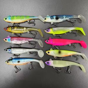 Top Right 9054 95mm 22g 110mm 38g leurre méné noir souple, appât coulant <span class=keywords><strong>pour</strong></span> bar, <span class=keywords><strong>truite</strong></span>, perche, sandre - Product Image 4