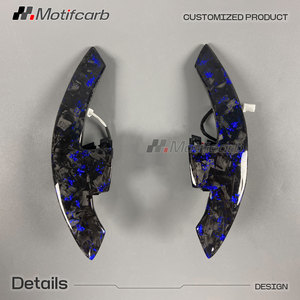 Volant personnalisé en carbone forgé bleu LED pour Volkswagen MK8 Golf GTI R Jetta GLI Touareg Tiguan 2020-2026 - Product Image 4
