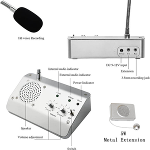 Двухсторонняя оконная акустическая система с микрофоном и интеркомом для банков и офисов/школ - Product Image 2
