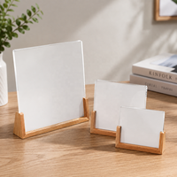 Witte sublimatie blanco hittepers acryl fotolijst met voet, aanpasbaar, hete-stempeltechniek, kantoor, bruiloft, cadeau, knutselwerk