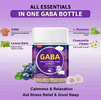 Gummies de mélatonine OEM avec L-Tryptophane et GABA pour un sommeil profond – Complément alimentaire pour la santé
