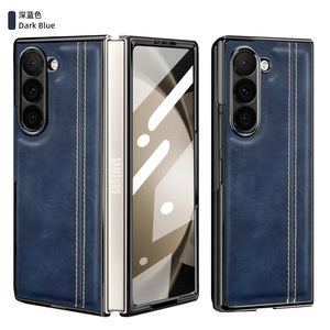 Funda de Cuero Premium para Z Fold con Protector de Pantalla Integrado, Cubierta Completa para Negocios - Product Image 3