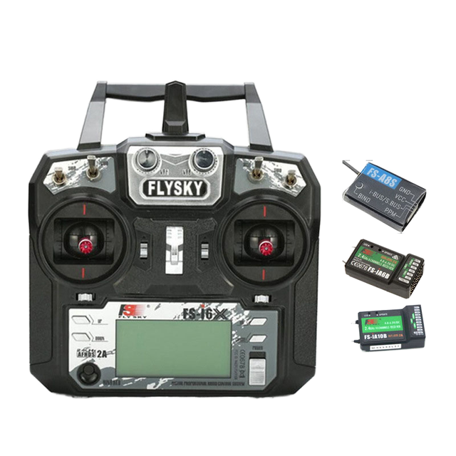 FlySky FS-i6X 10CH 2.4GHz AFHDS 2A RC Radio Control Transmitter FS-iA10B Receiver Holy Stone Compatible Battery FPV
