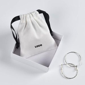 Bolsitas de Tela de Algodón Blancas, Pequeñas, Lindas y Económicas, con Cordón, para Empacar Joyería - Product Image 2