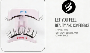 <span class=keywords><strong>Cils</strong></span> magnétiques synthétiques semi-faits à la main avec logo personnalisé, 2 aimants, faux <span class=keywords><strong>cils</strong></span> à haute magnetisme, 2 paires - Product Image 6