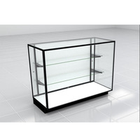 6ft Full Vision Black Smoke Shop Store Aluminium Téléphone portable Boutique de téléphonie mobile Vitrine d'affichage en verre