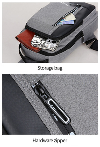Sacs bandoulière <span class=keywords><strong>de</strong></span> luxe en nylon pour hommes, personnalisables avec logo imprimé, avec port <span class=keywords><strong>de</strong></span> chargement - Product Image 3