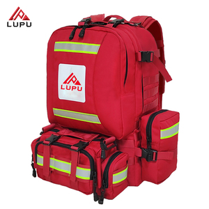 Mochila Táctica LUPU Roja de Nailon con Sistema MOLLE 36-56L Impermeable Unisex para Actividades al Aire Libre - Product Image 1