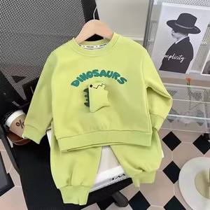 Venta al por mayor bebé niño niños Patchwork impreso algodón suave Shell Casual deportes sudadera conjunto manga larga <span class=keywords><strong>ropa</strong></span> de invierno niños - Product Image 5