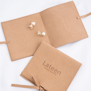 Bolsa de Joyería Personalizada con Logotipo Impreso, Bolsa de Joyería de Microfibra MINI con Lazo - Product Image 2