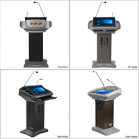 Podio Digital Inteligente Electrónico para Maestros con Micrófono, de Alta Calidad y Personalizable para Iglesias