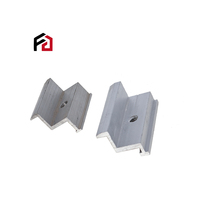Pince d'extrémité solaire réglable pour système de montage solaire Support de toit lourd avec service de traitement de soudage Panneau d'accessoires solaires