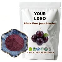 Fairir 100% natuurlijk zwart pruimenpoeder, fruitpoeder, natuurlijk Prunus Mume poeder
