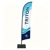 Drapeau personnalisé avec graphique imprimé remplaçable, affichage de logo personnalisé pour événements de divertissement en plein air