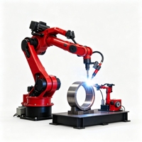 Sistema de Robot de Soldadura Láser Industrial de 6 Ejes, Alta Repetibilidad, Compatible con Posicionadores y Rieles Lineales