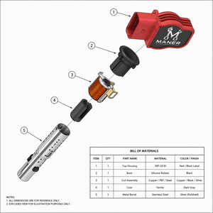 คอยล์จุดระเบิด MANER รุ่น 06E905115E สำหรับเครื่องยนต์ 2.0T TFSI รถยนต์ Audi A4 S4 A5 A6L Q3 Q5 Q7 VW Passat B7 CC Golf GTI Scirocco Tiguan อะไหล่รถยนต์ - Product Image 5