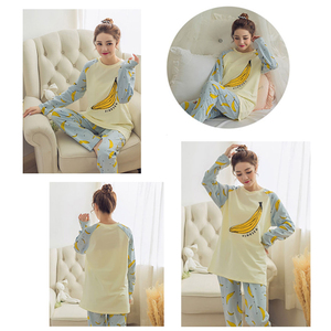 Dropshipping Sottile A Maniche Lunghe Pantaloni Lunghi <span class=keywords><strong>Donna</strong></span> Sveglio Del Modello Del Fumetto di Latte di Seta Dei <span class=keywords><strong>Pigiami</strong></span> - Product Image 3