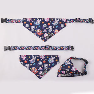 طوق باندانا بوليستر للحيوانات الأليفة طوق بطباعة وشاح متعدد التصميمات يبرد طوق باندانا للكلاب مع مشبك قابل للتعديل - Product Image 5